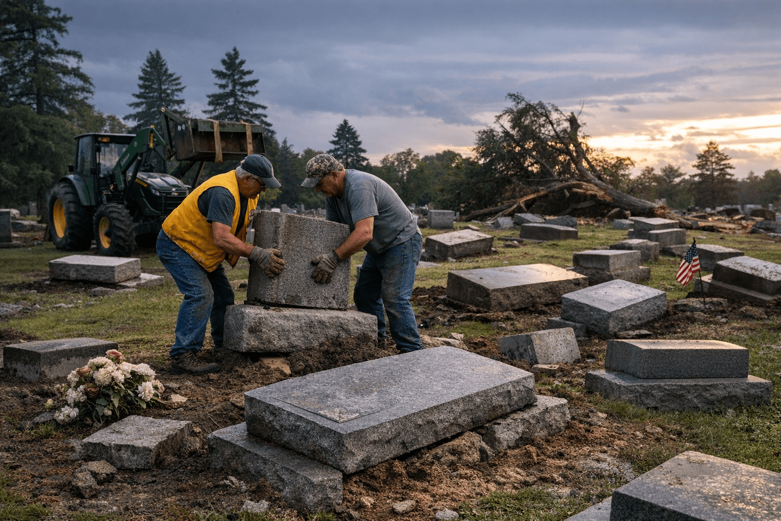 Bemidji Lions Club Raises Funds to Restore Storm-Damaged Cemetery