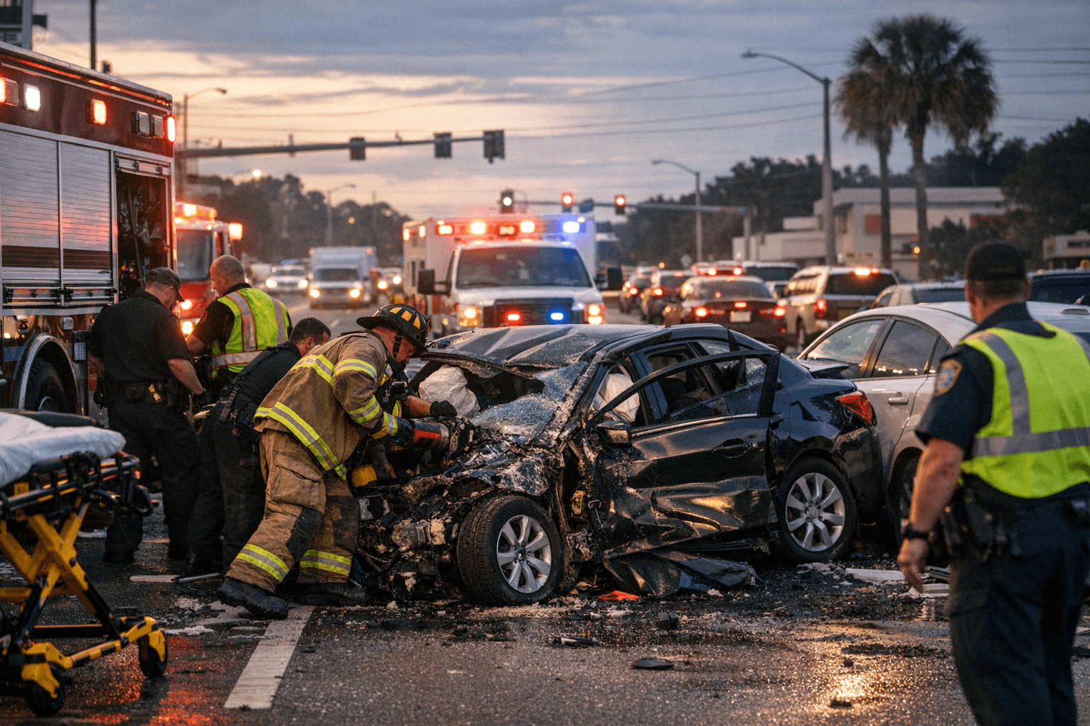 Multiple Crashes Block Two Lanes on SR-436 in Altamonte Springs