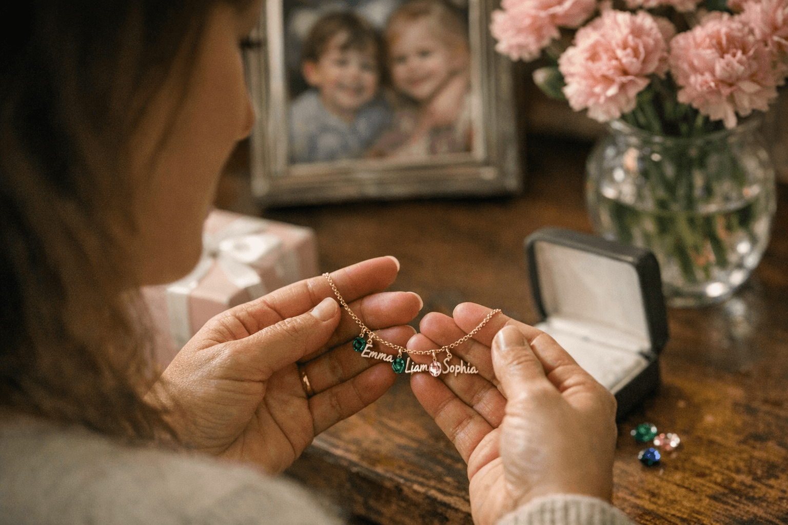 Top Mother's Day Jewelry Picks Feature Personalized Name and Birthstone Necklaces