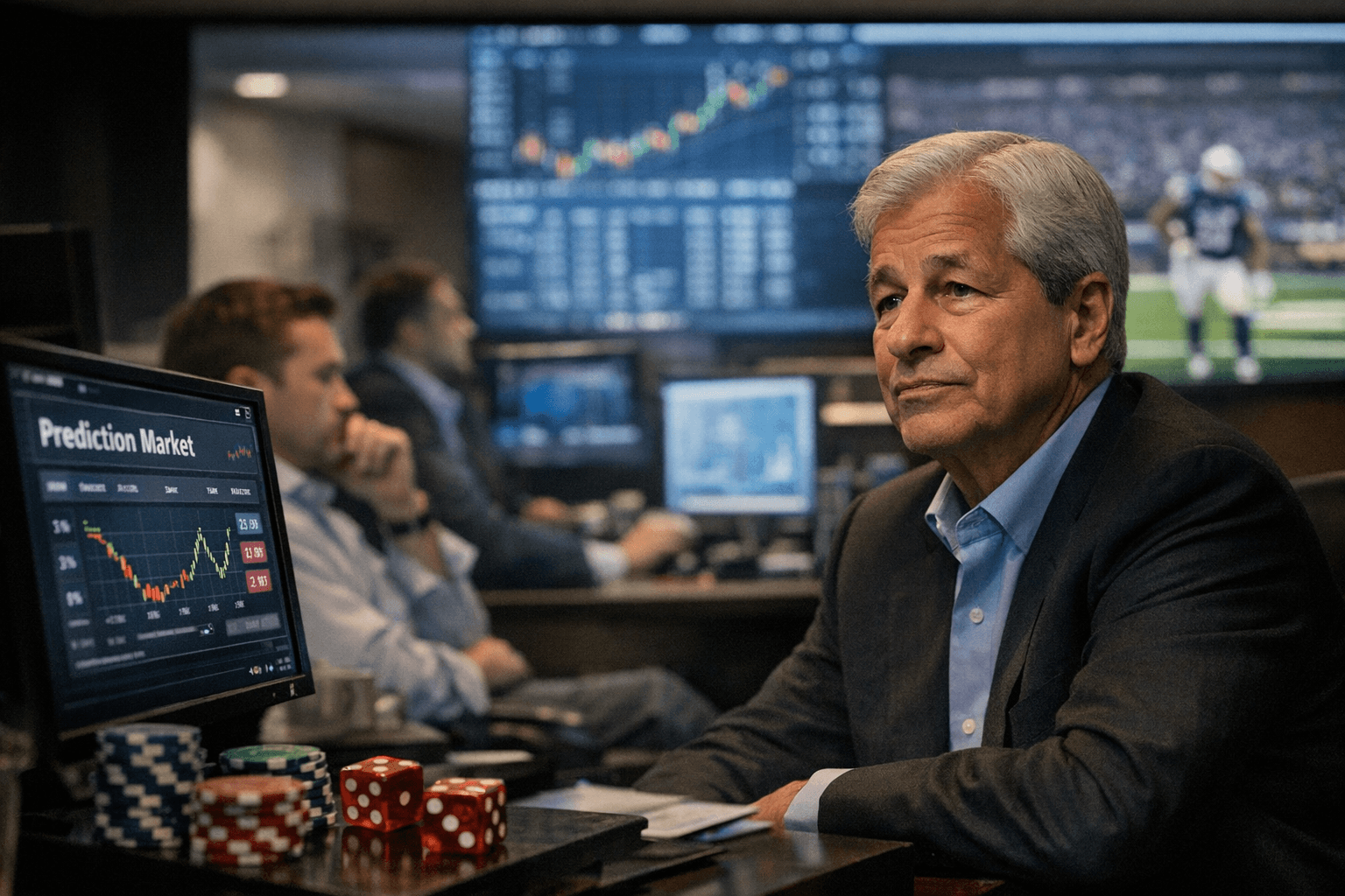 JPMorgan's Dimon Open to Prediction Markets, but Sets Clear Limits
