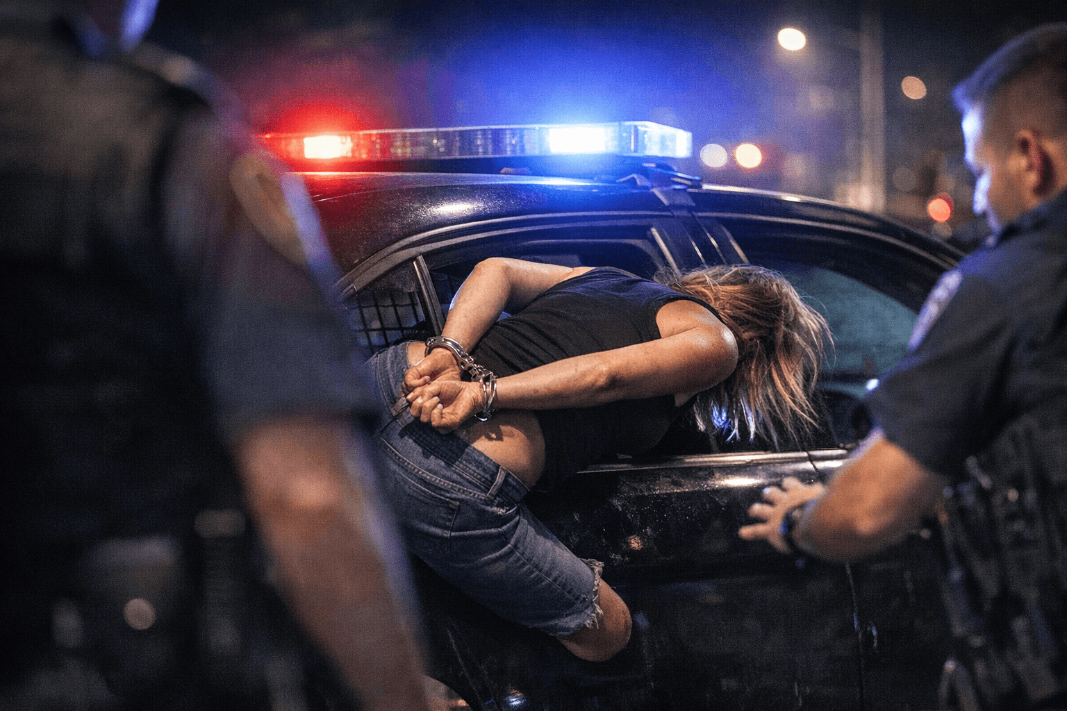 Handcuffed Michigan Woman Escapes Through Cop Car Window in Viral Video