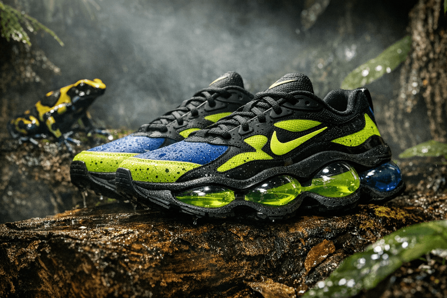 Nike Air Liquid Max Brings Poison-Dart-Frog Colors and Bold New Air Geometry