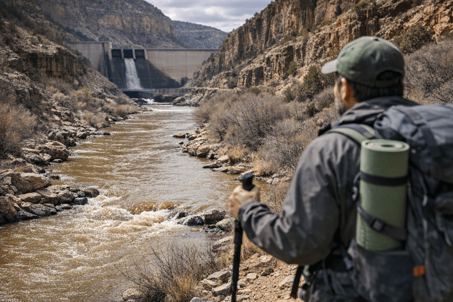 Dolores River Below McPhee Runs Off-Color at 37 CFS This Spring
