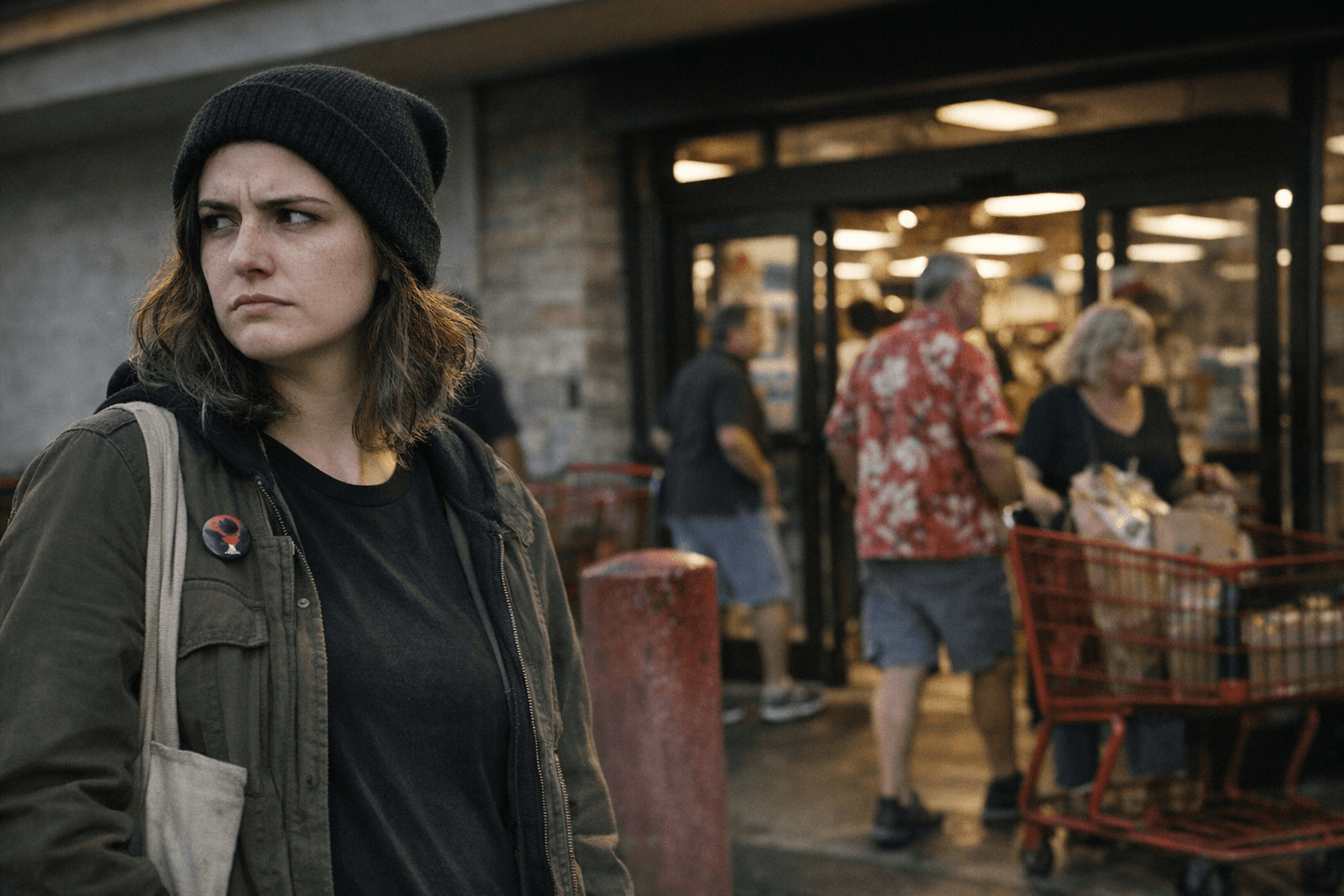 Leftist Refuses to Enter Trader Joe's,