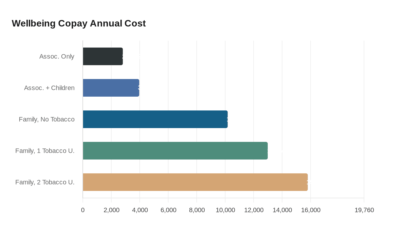 Wellbeing Copay Annual Cost