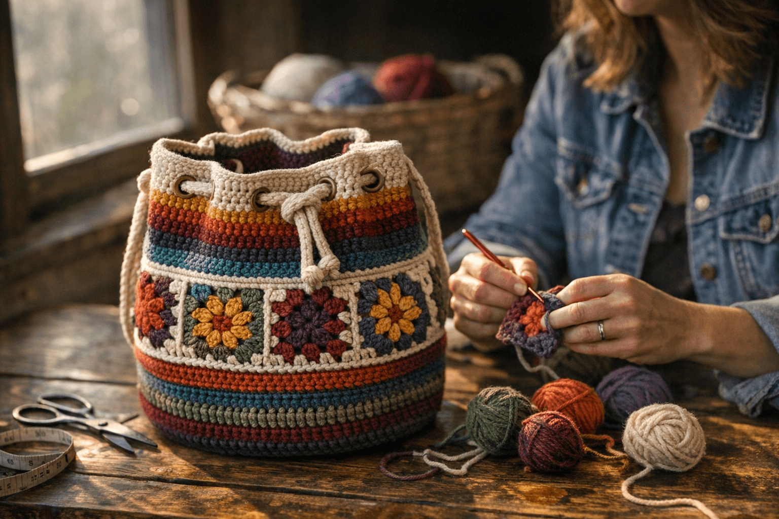 Free Stashbusting Bucket Bag Pattern Kicks Off Fantastical BagtastiCAL Crochet Along