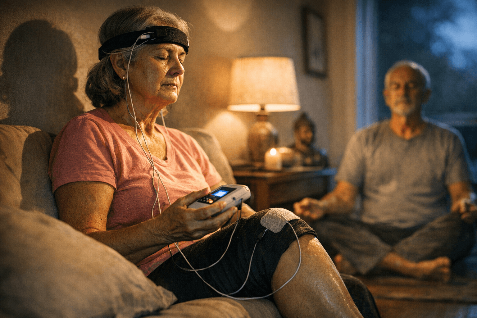 Home-based neuromodulation plus mindfulness rapidly reduces knee osteoarthritis pain in older adults, randomized trial finds