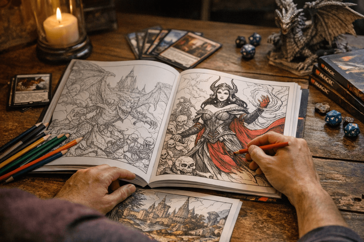 Official Magic: The Gathering Coloring Book Arrives April 2026 With Iconic Art