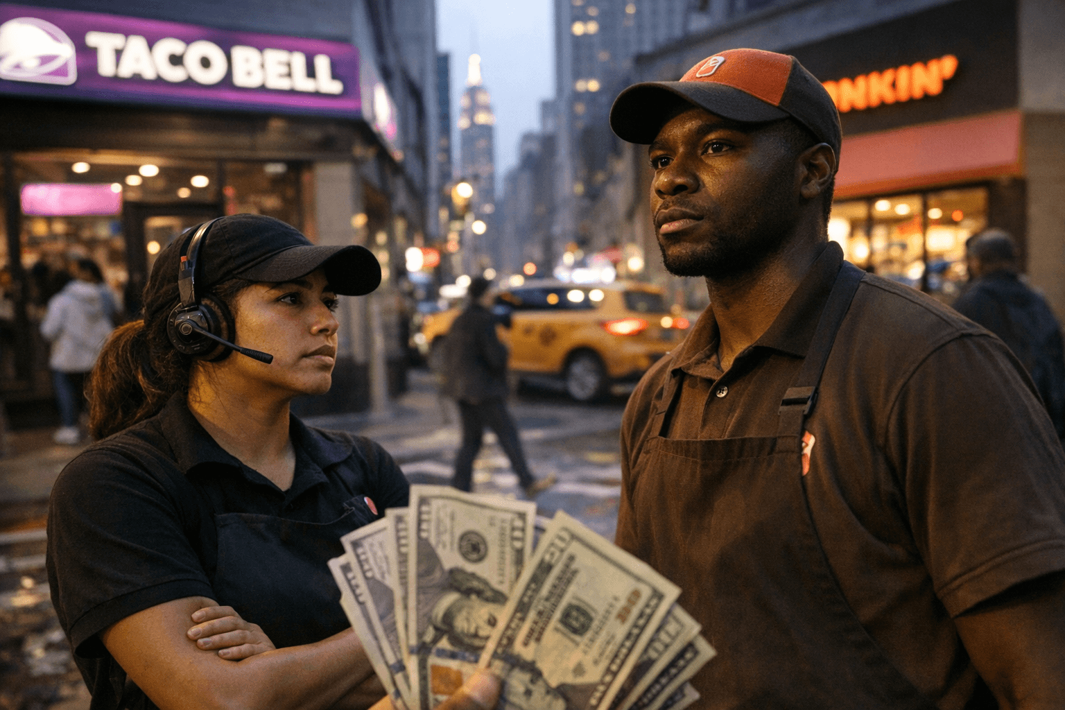 760 NYC Taco Bell and Dunkin Workers Win $1.8 Million Settlement
