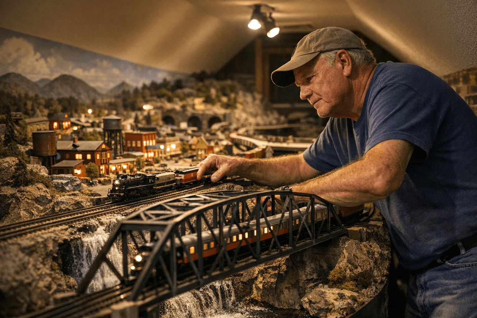 Davidson County Hobbyist Builds Massive Model Train World in Bonus Room
