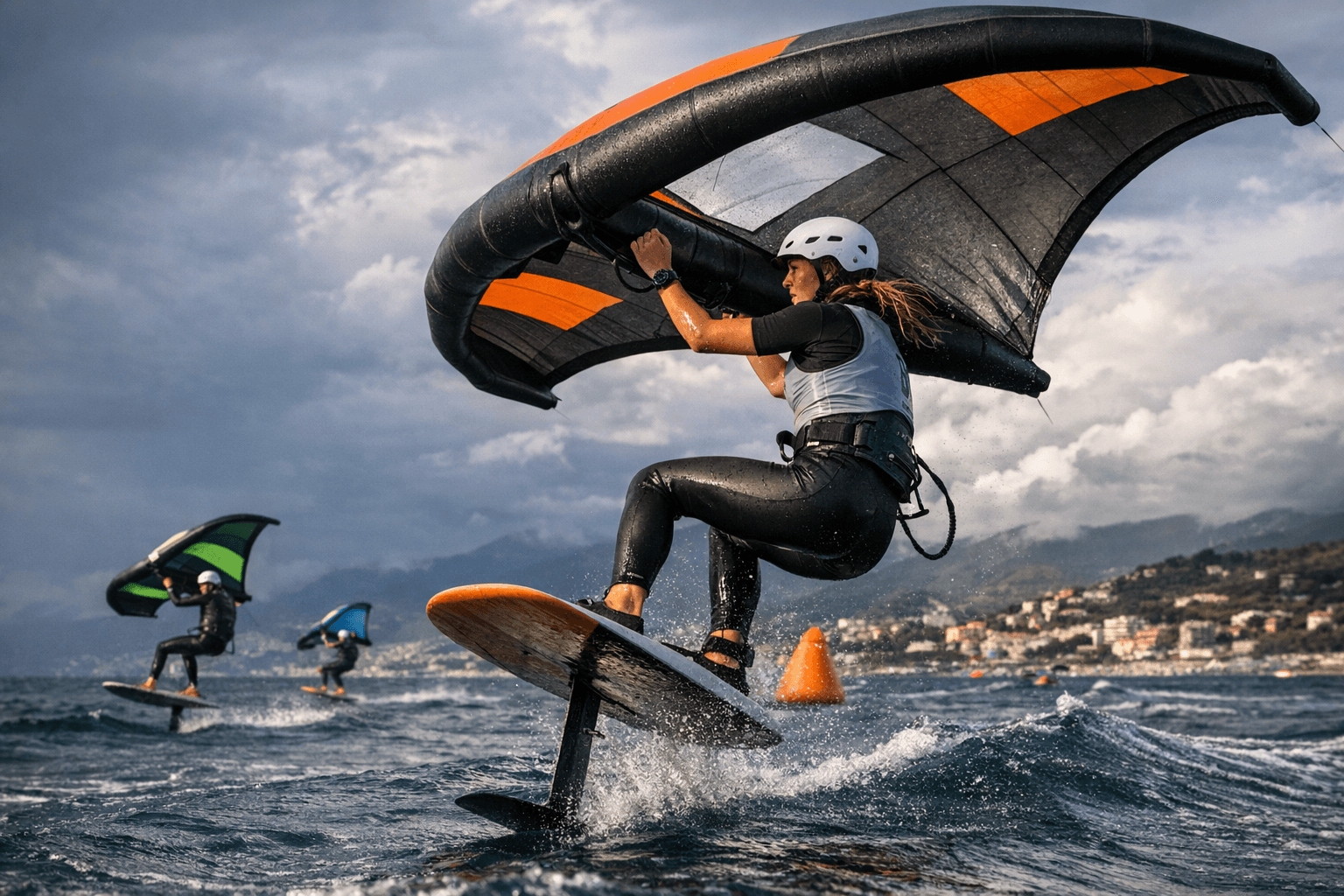 Italy's First Zonal WingFoil Regatta Tests Athletes in Shifting Ligurian Winds