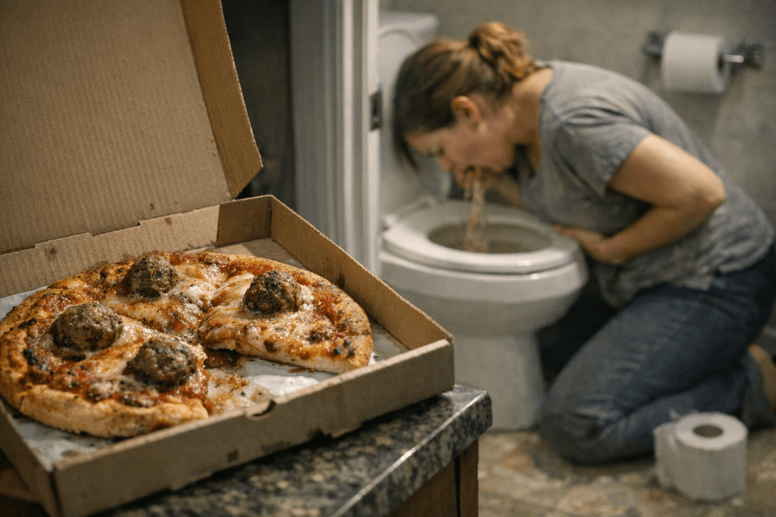 Philadelphia Pizza Hut Customer Reports Food Poisoning from Spoiled Meatballs