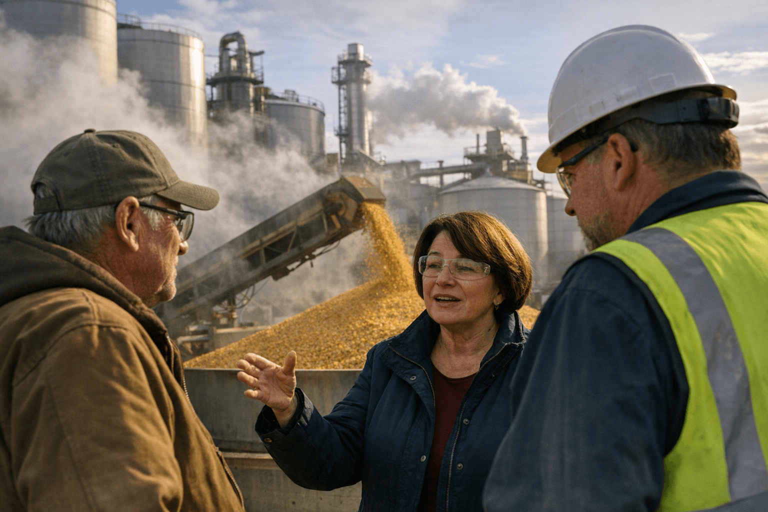 Klobuchar Tours Bushmills Ethanol Plant, Urges Permanent E15 Legislation
