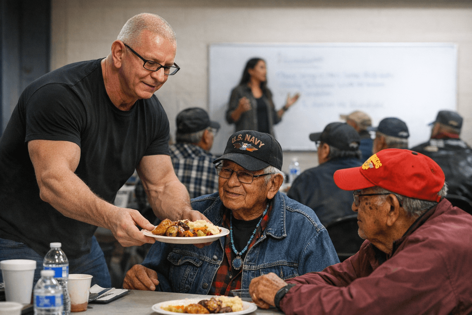 Robert Irvine Foundation Honors 100 Navajo Veterans with Meals, Suicide Prevention Training
