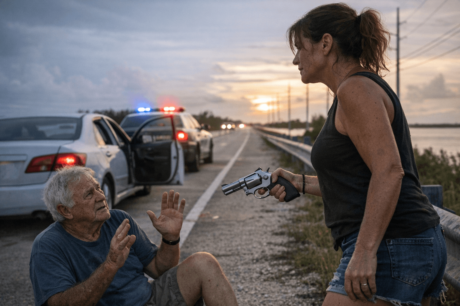 Keys Woman Disarms Man Who Threatened Her With Gun on U.S. 1