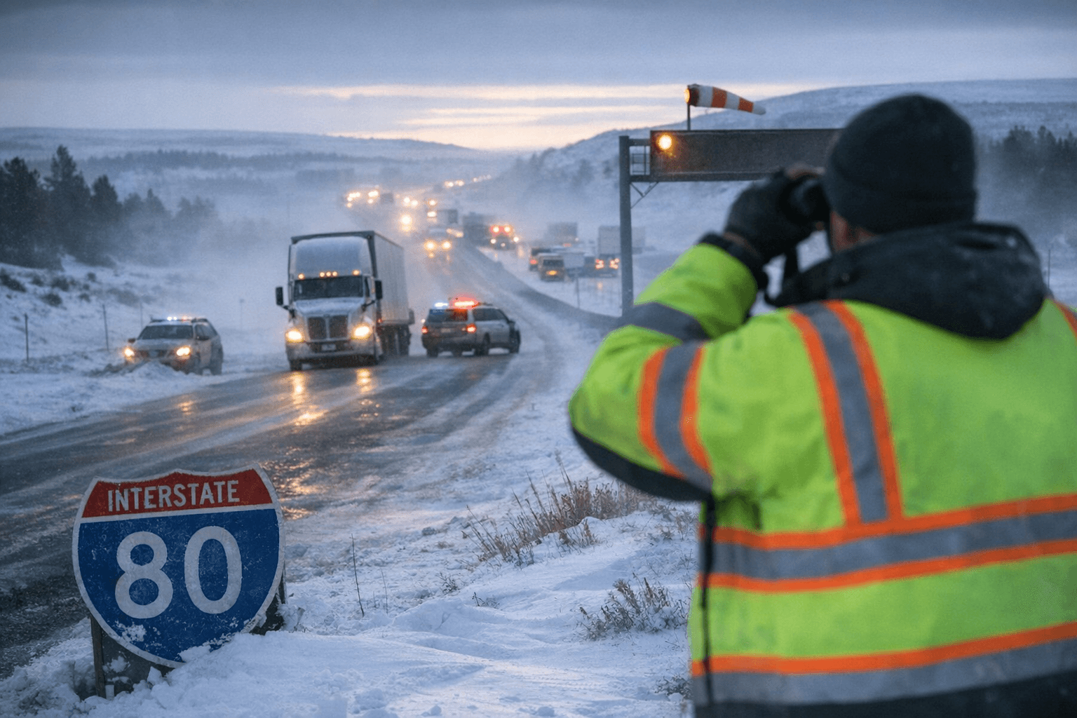 Practical road‑travel and safety guide for Albany County: checking conditions, avoiding winter hazards, and planning trips on I‑80 and state routes