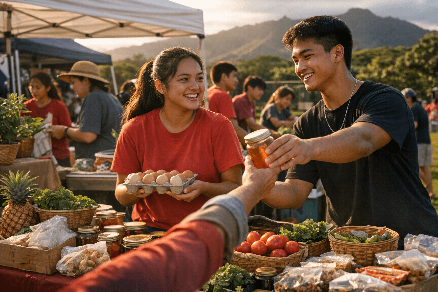 Kauai High Students Showcase 50-Plus Agriculture Products in Entrepreneurship Sale
