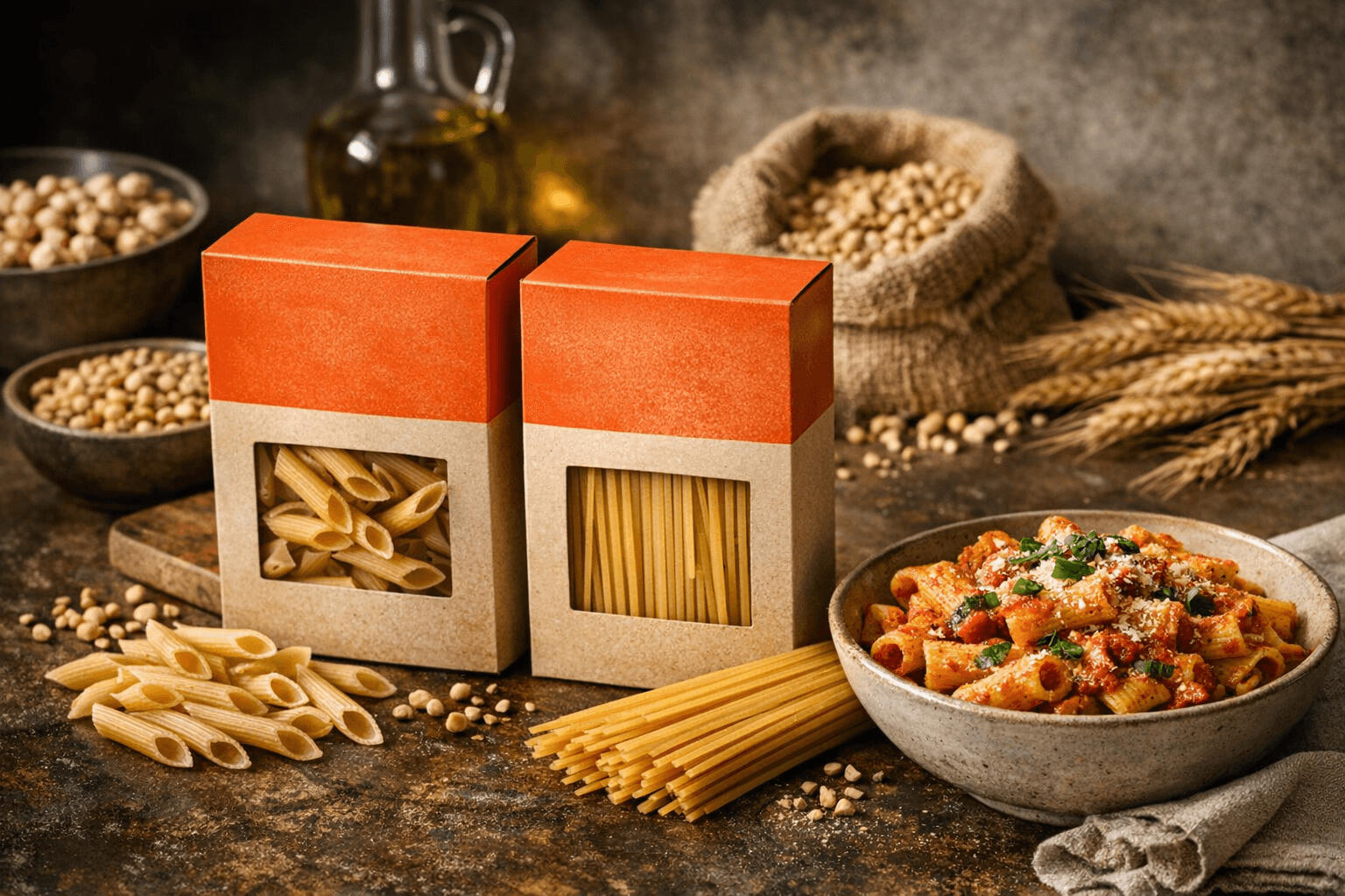 Banza Launches Wheat Protein Pasta Line Blending Semolina With Chickpeas