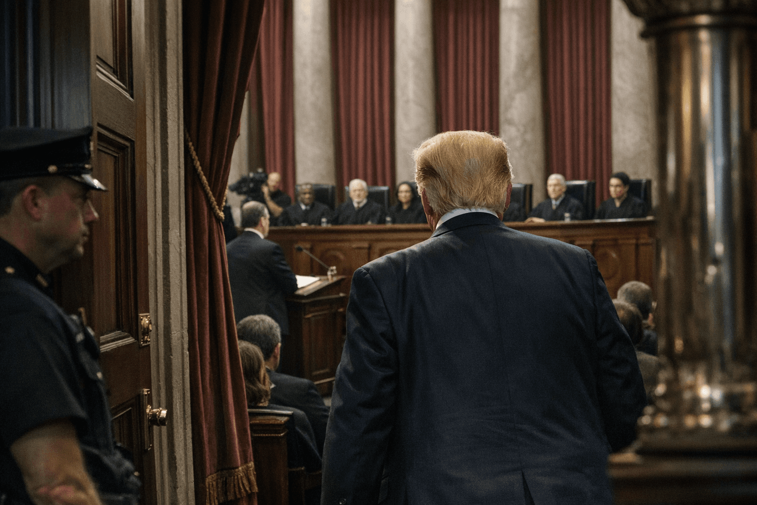 Trump Makes History as First Sitting President to Attend Supreme Court Arguments