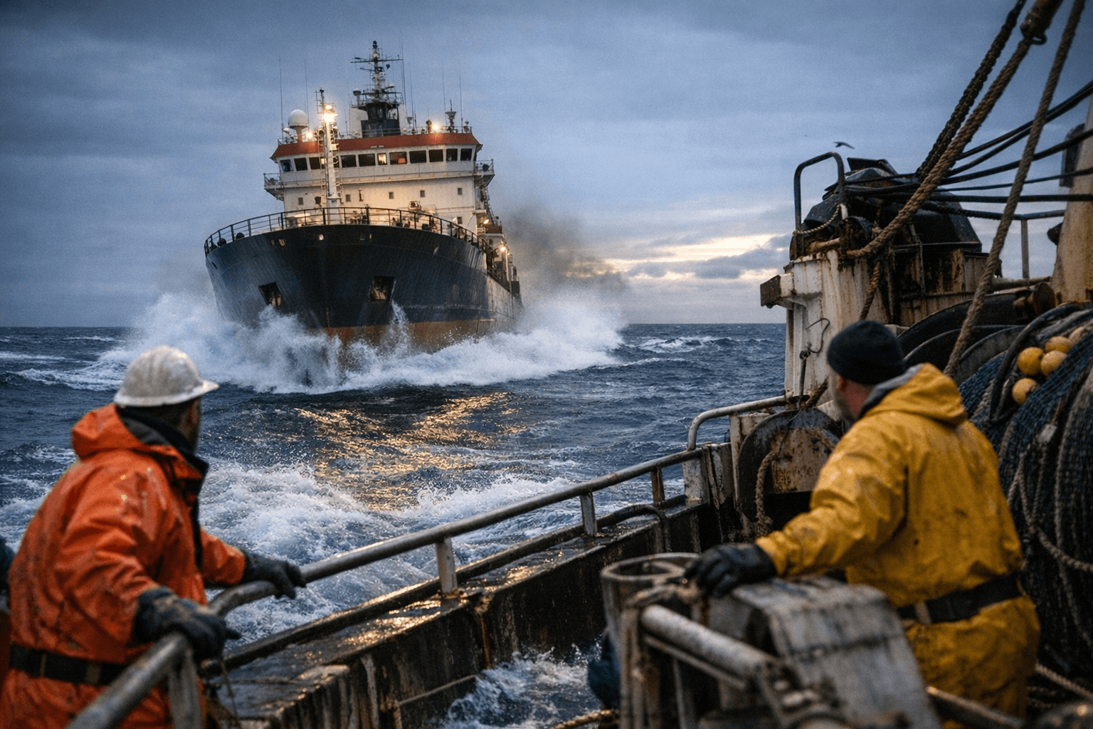 Video Captures M/V Bandero Charging Toward Fishing Vessel Stern