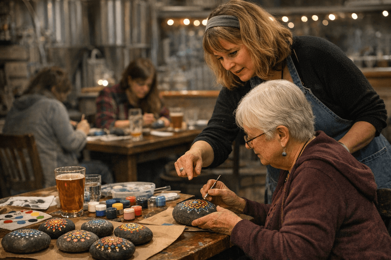 Mandala Rock Painting Class Comes to Castle Danger Brewery in Two Harbors