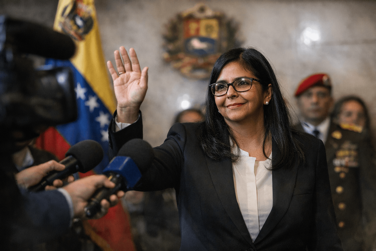 U.S. Lifts Sanctions on Venezuela's Acting President Delcy Rodríguez