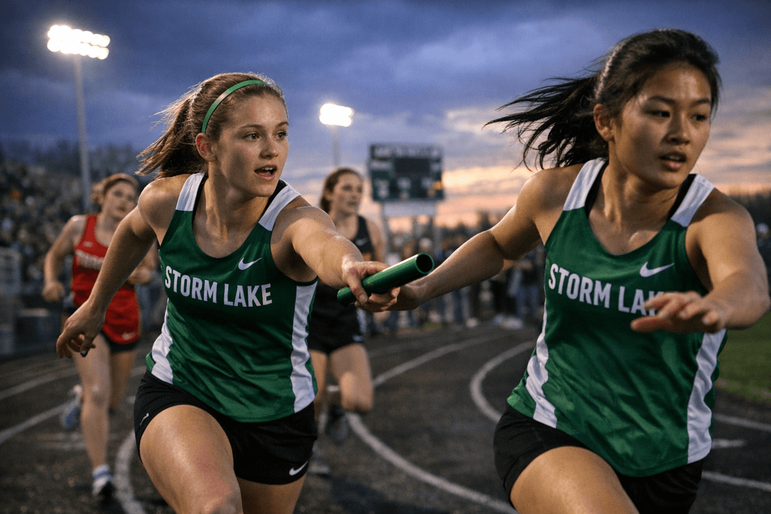 Storm Lake Girls Track Teams Compete at Audubon Invitational March 31