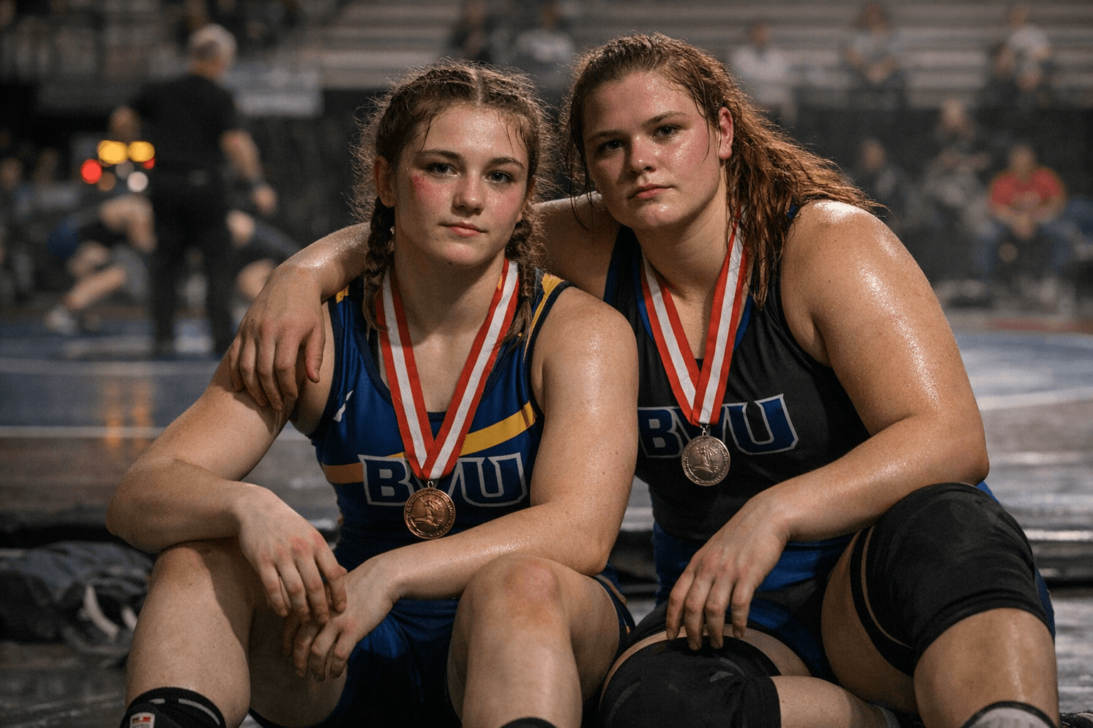 BVU Freshmen Freifeld and Brown Earn All-Conference Women's Wrestling Honors