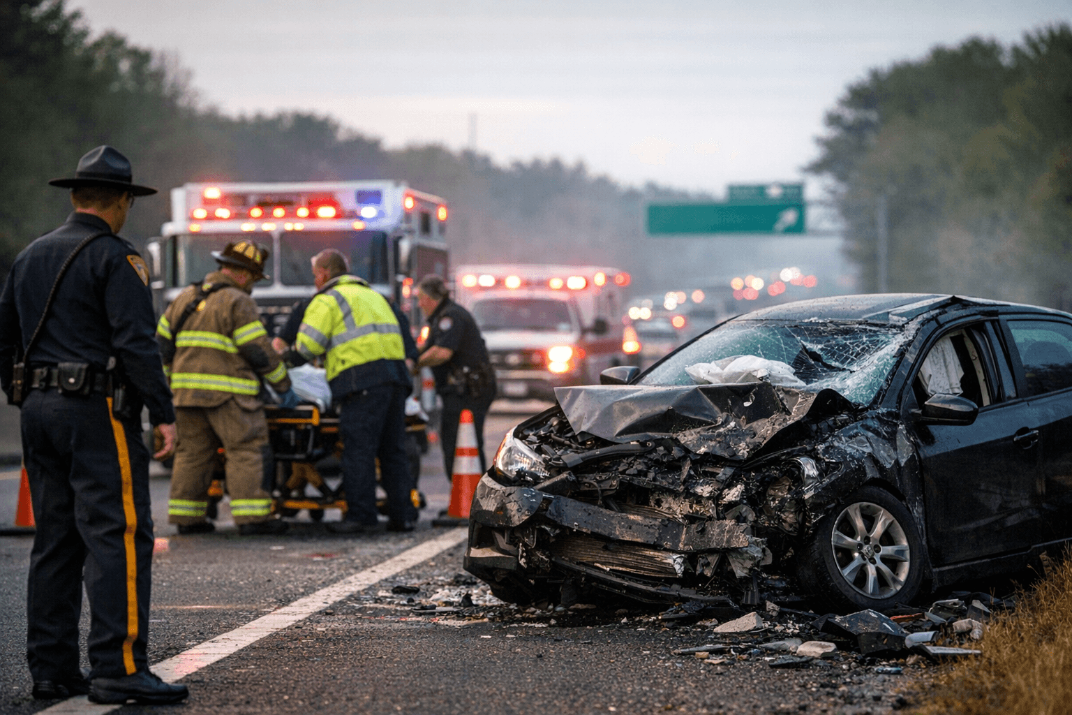 Crash on Route 55 Southbound Closes Lane Near Vineland's Exit 35