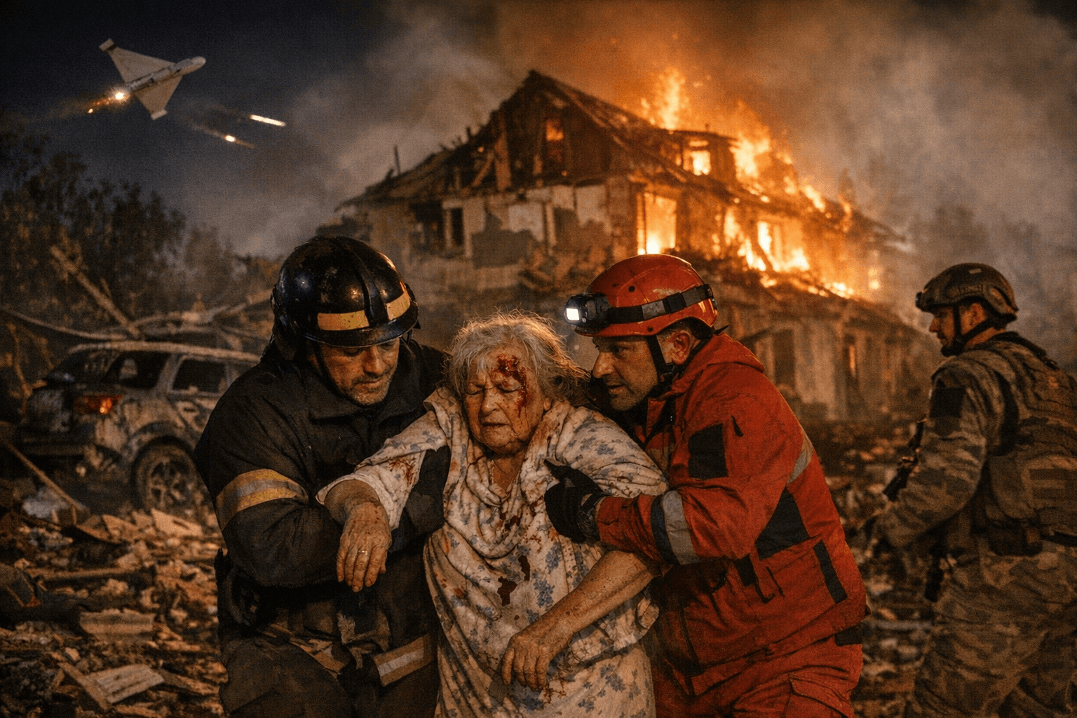 Multiple drone and artillery attacks injure dozens in Nikopol as Russian Shahed/Geran barrages continue