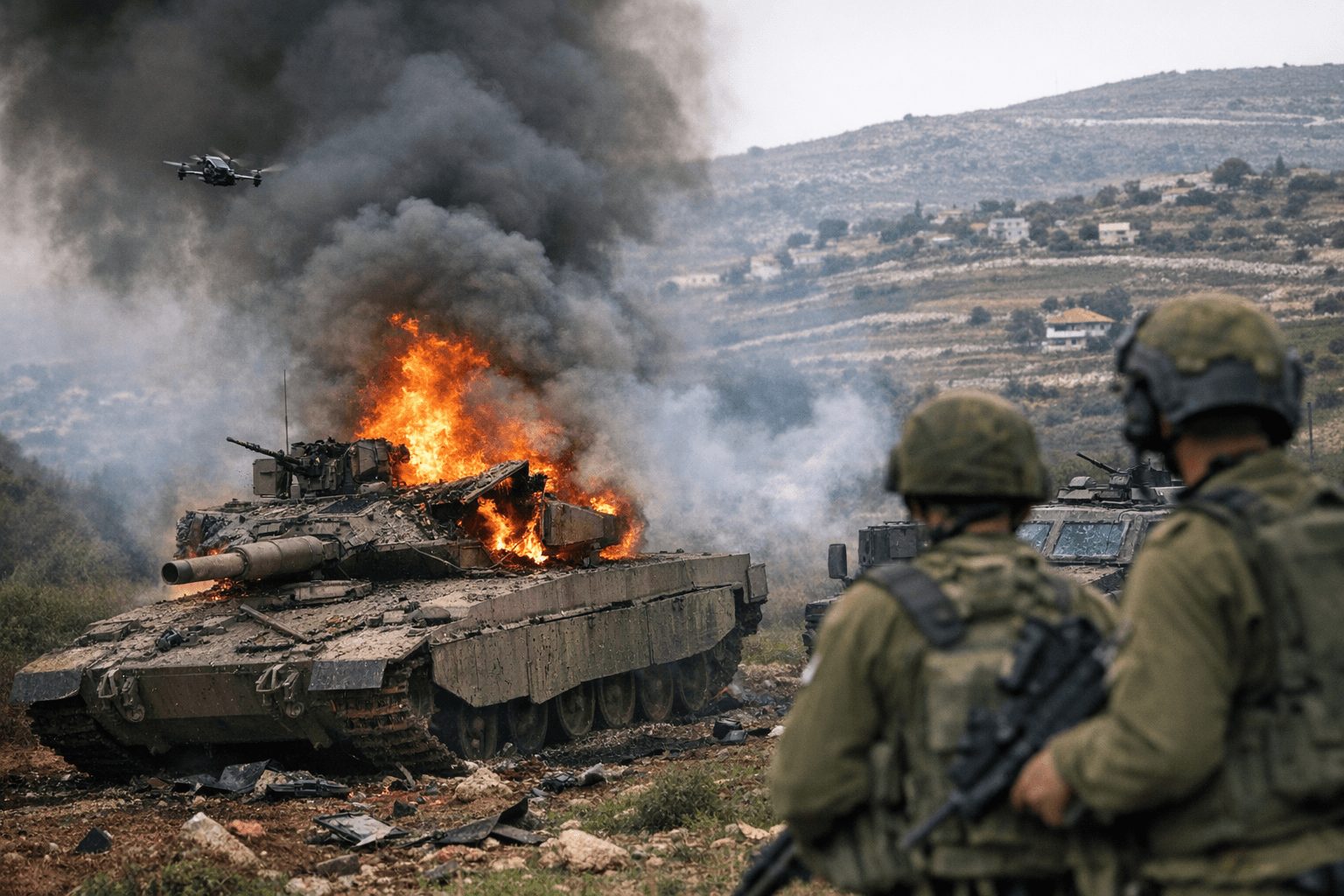 Hezbollah FPV Drone Strikes Exploit Unprotected IDF Armored Vehicles in Lebanon