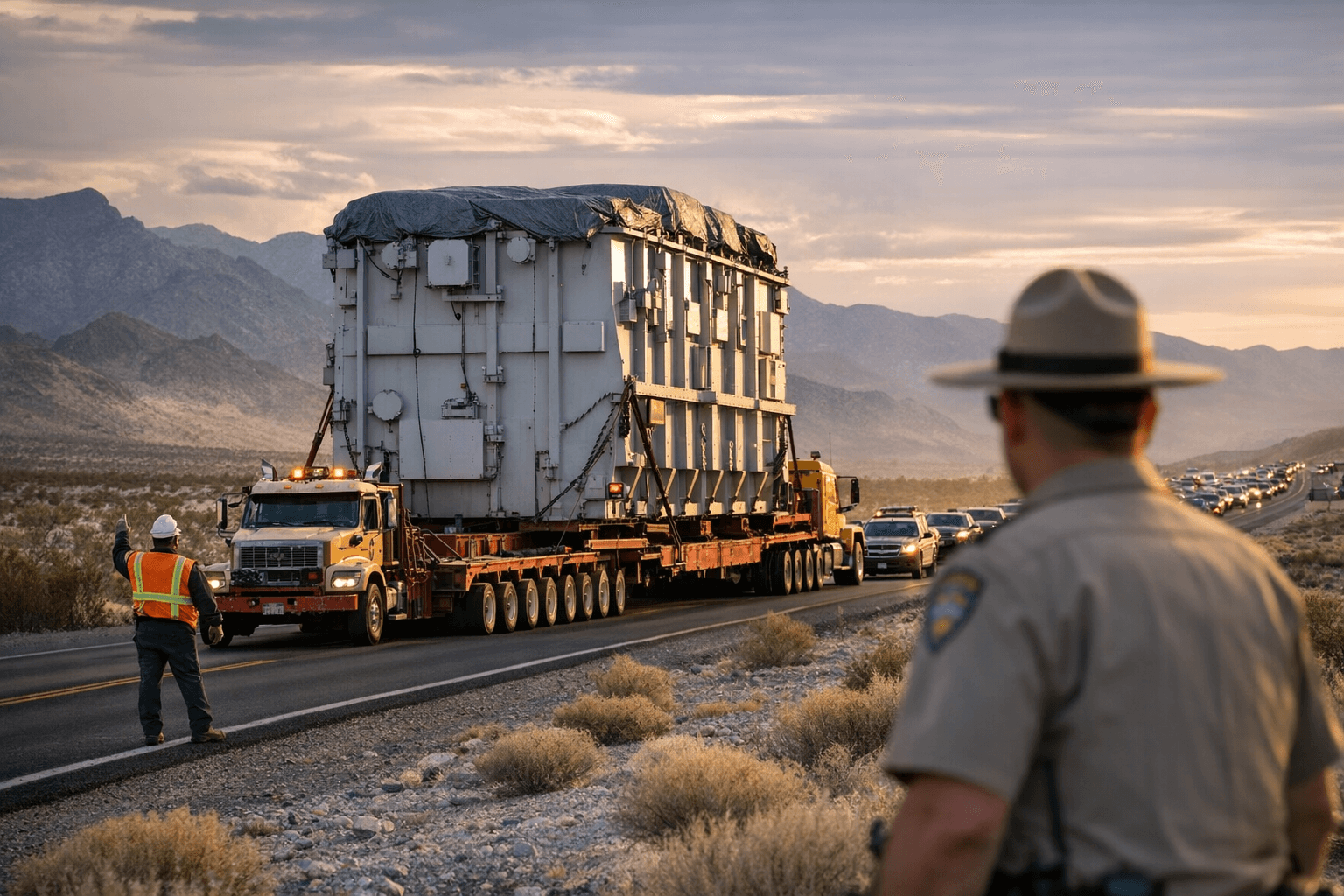 Large Transformer Heads to Pahrump, Delays Expected on SR 160