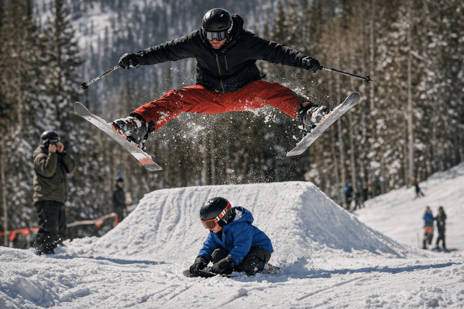 Video Captures Skier Nearly Landing on Child at Purgatory Resort