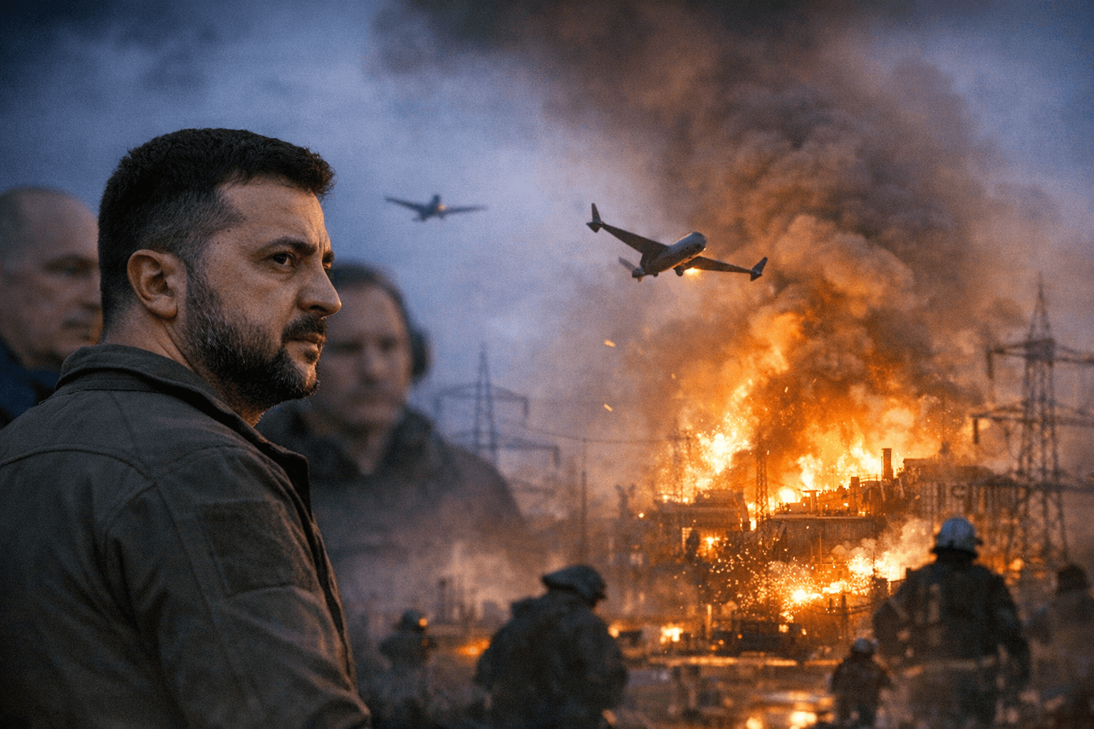 Zelenskiy Calls Peace Talks Positive as Russia Launches 700 Drones