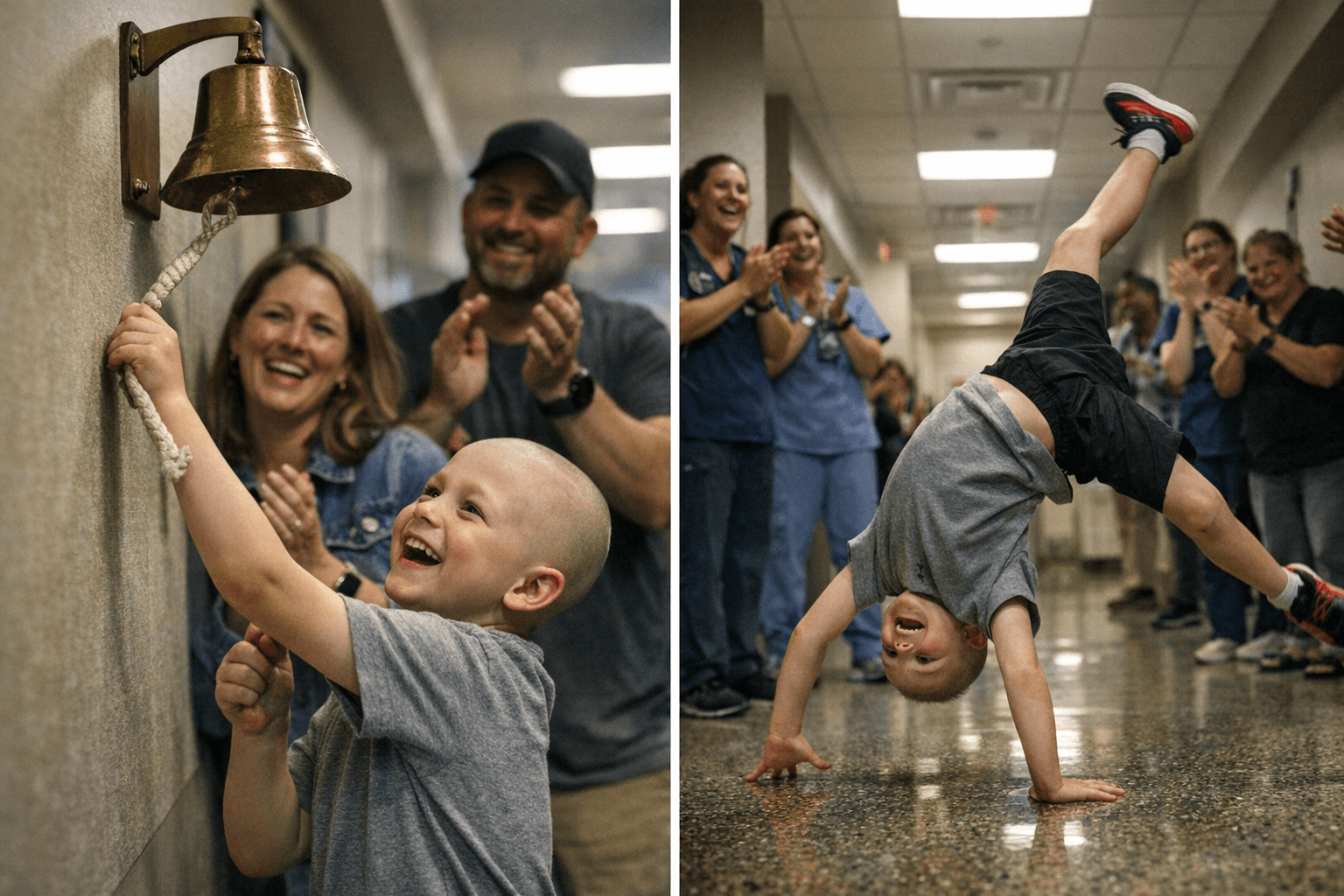 8-Year-Old Royce Rings Bell, Cartwheels After Beating Leukemia in Fort Worth