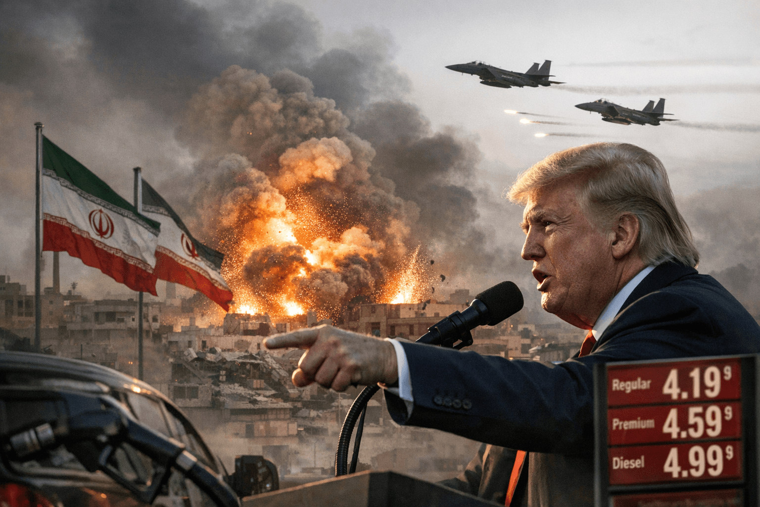 Trump Vows to Bomb Iran Back to Stone Ages Within Weeks