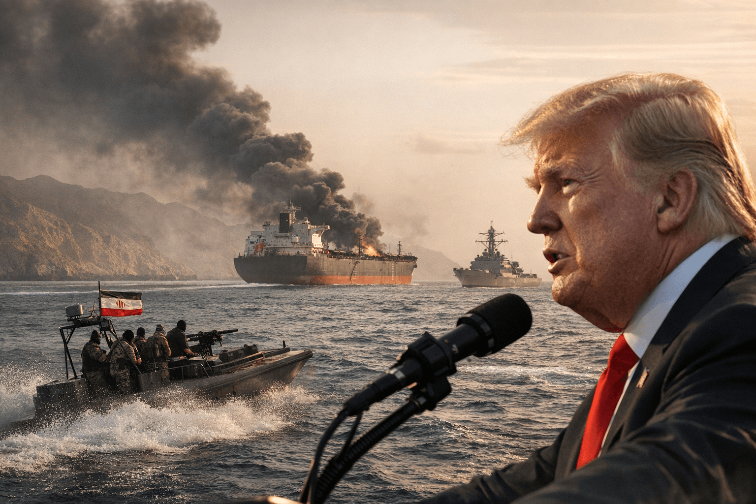 Trump Urges Oil-Dependent Nations to Protect Strait of Hormuz