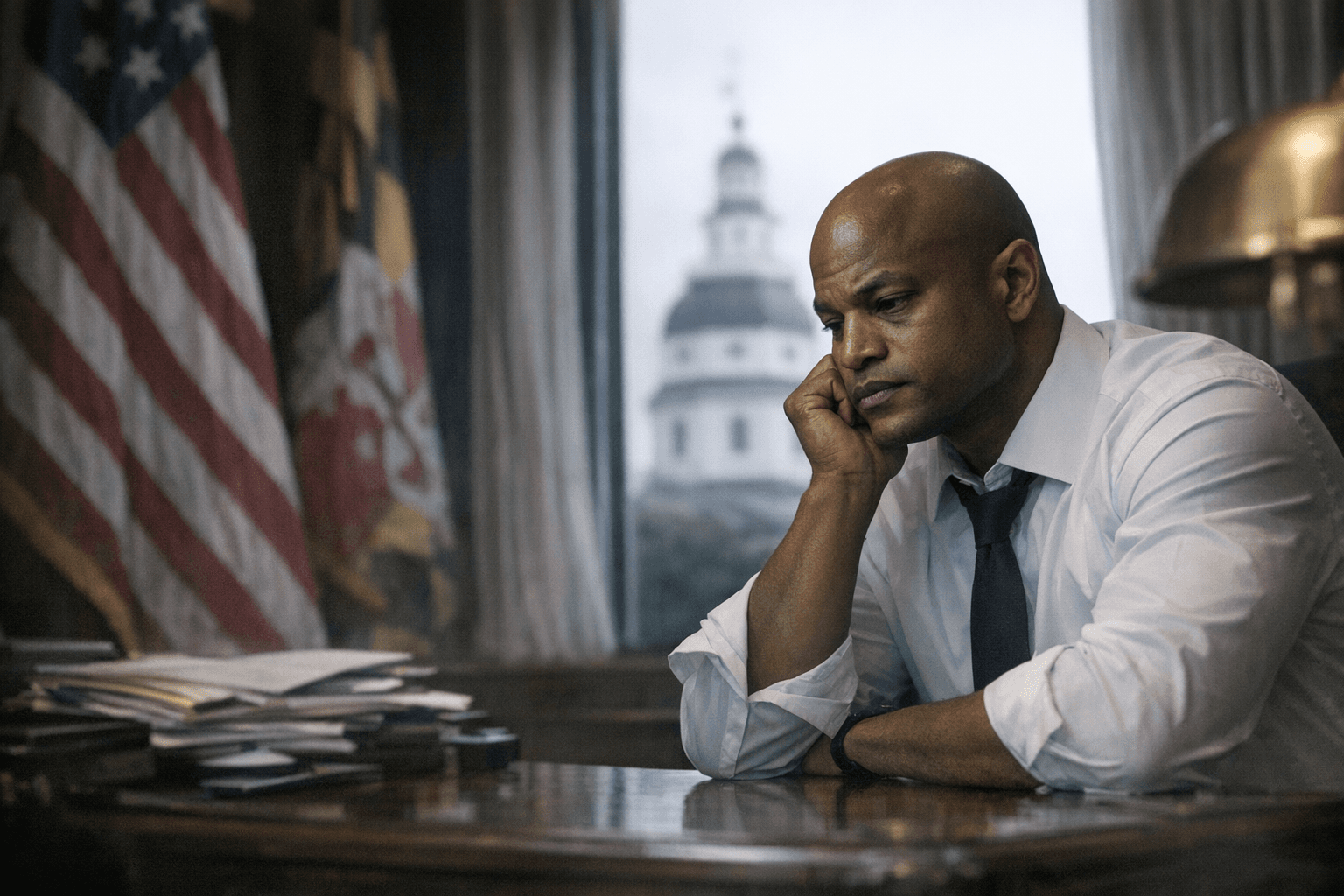 Maryland Gov. Moore's Approval Drops Below 50% for First Time