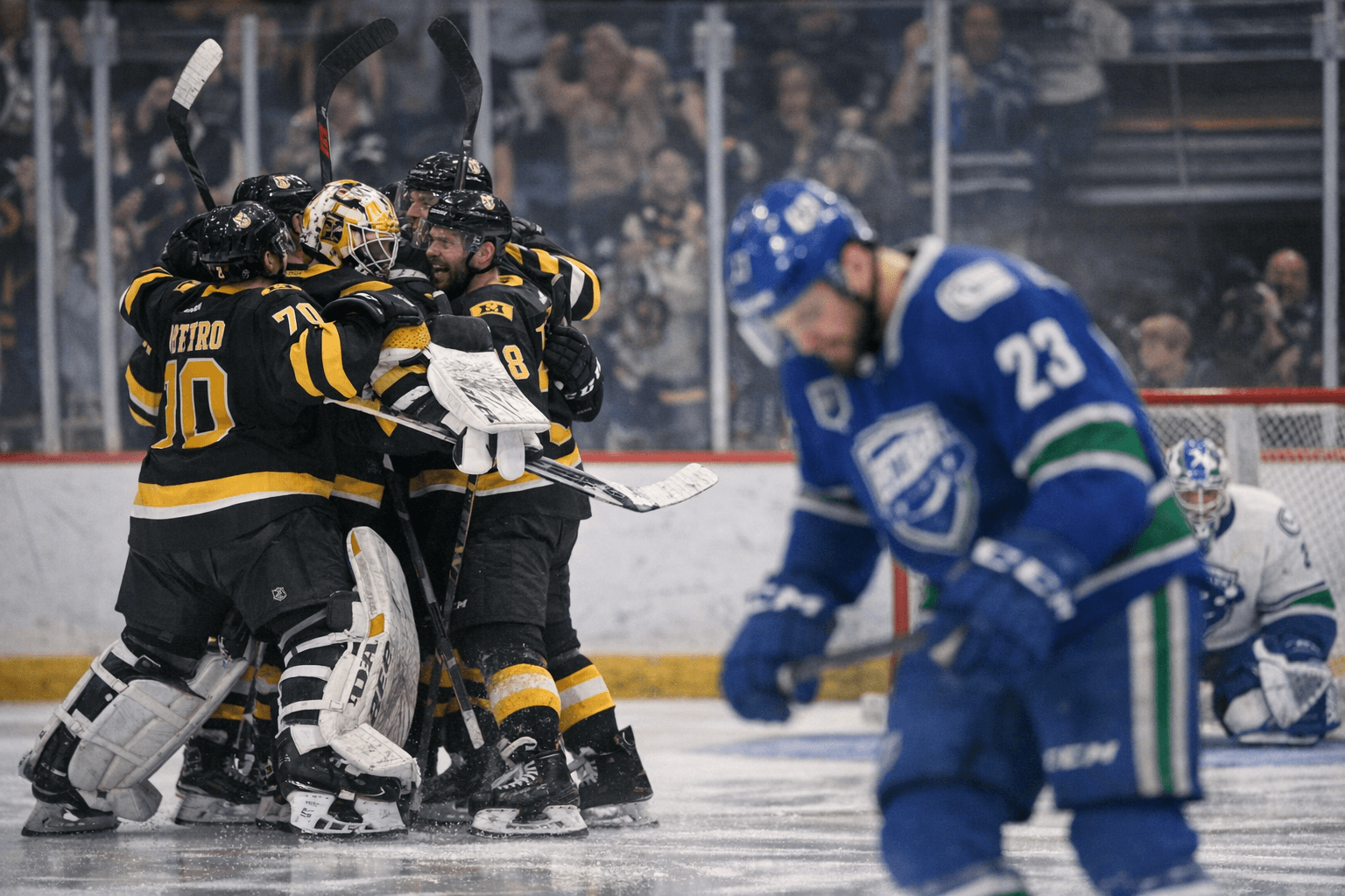 Providence Bruins Reach 50 Wins, Edge Utica Comets in Shootout