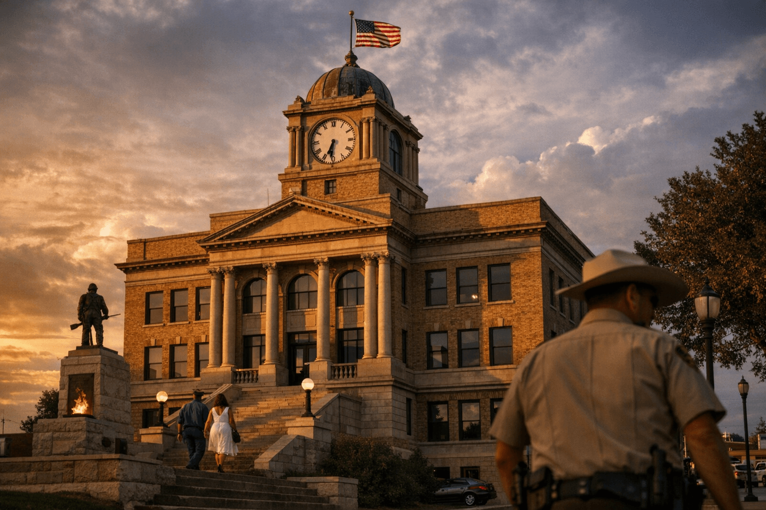 Texas County Courthouse, Built in 1927, Anchors Guymon as Historic Landmark