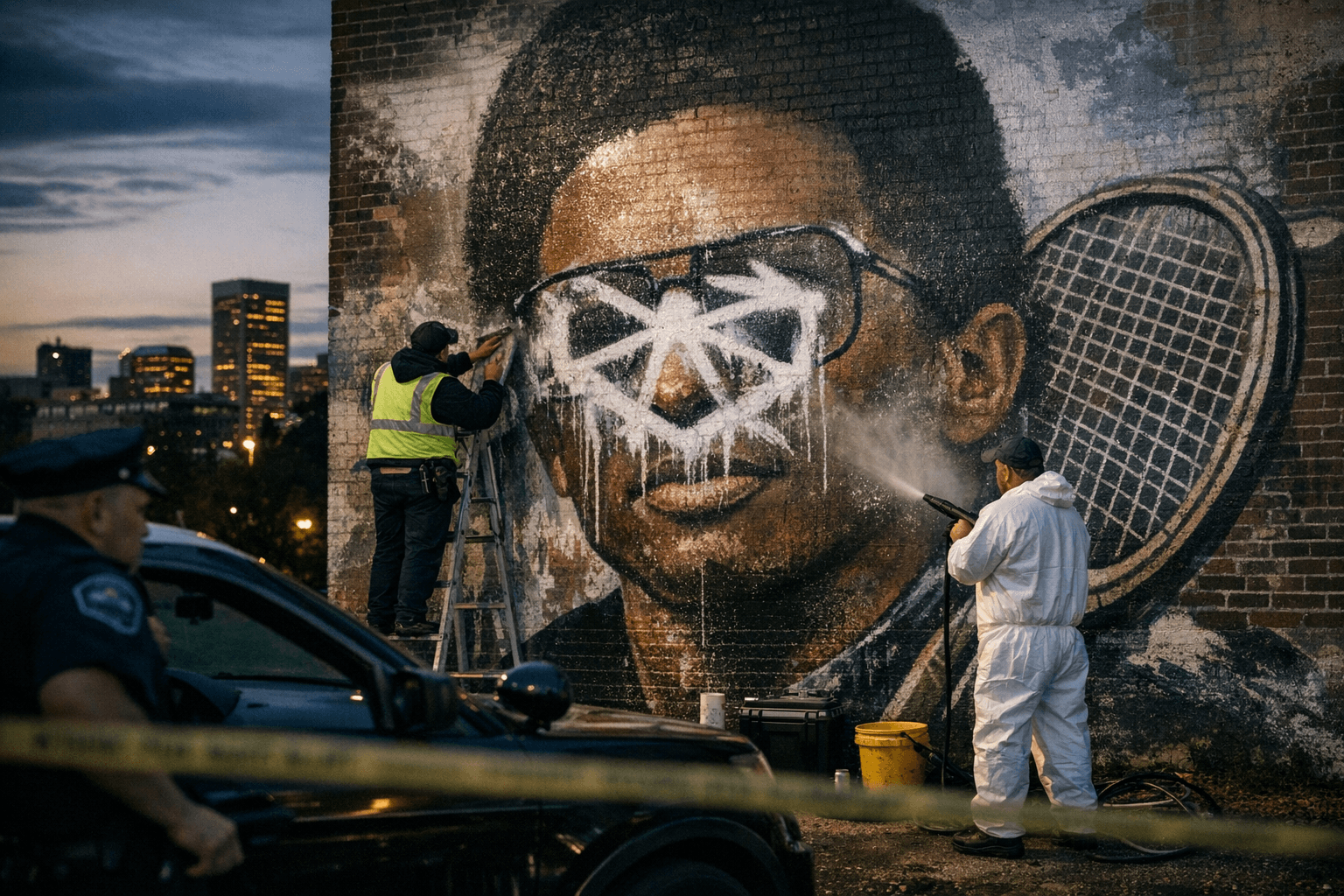 Patriot Front Ordered to Pay $470,000 for Vandalizing Arthur Ashe Mural