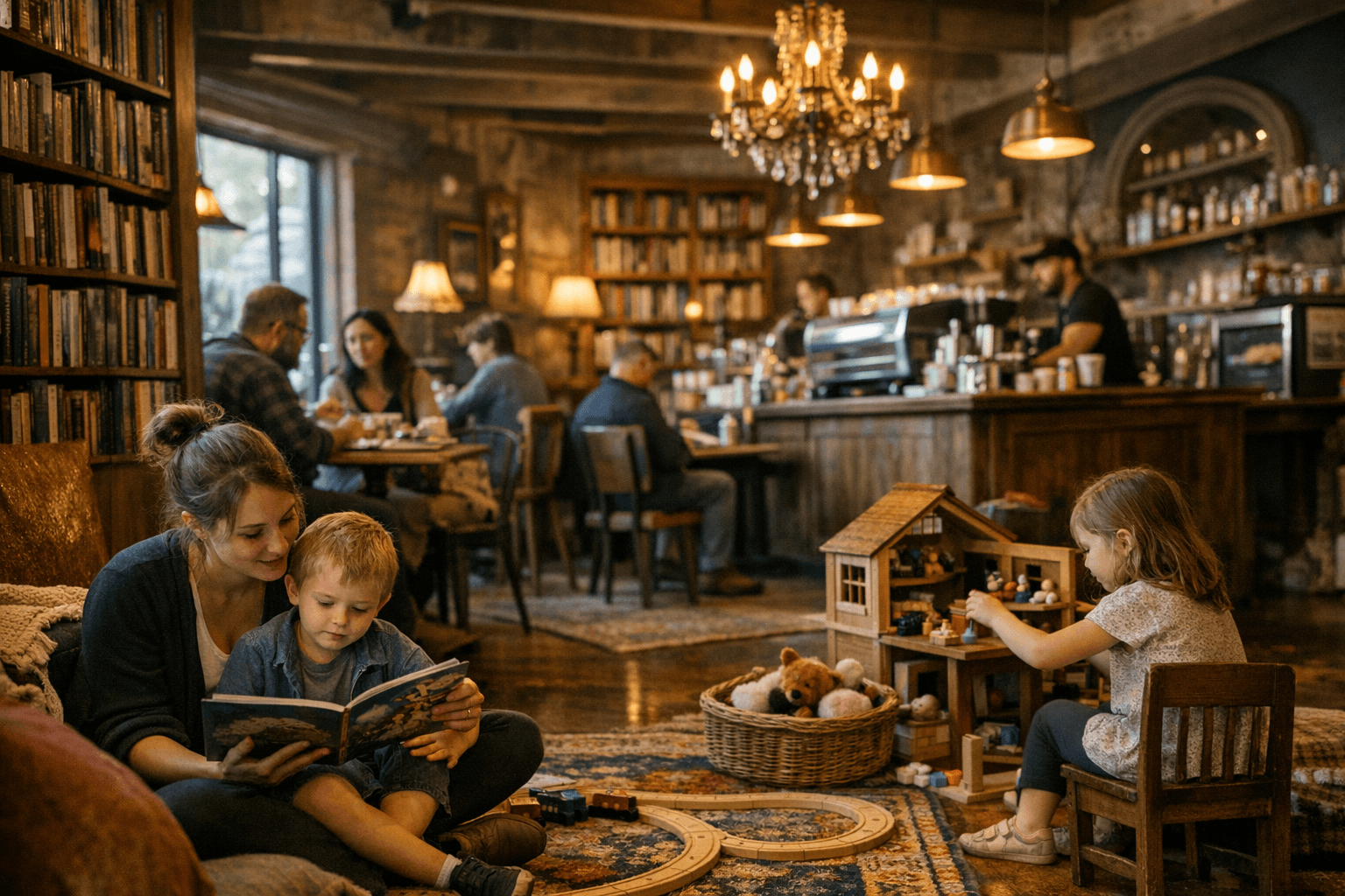 New Eugene Café Blends Books, Family Fun, and Old-World Charm
