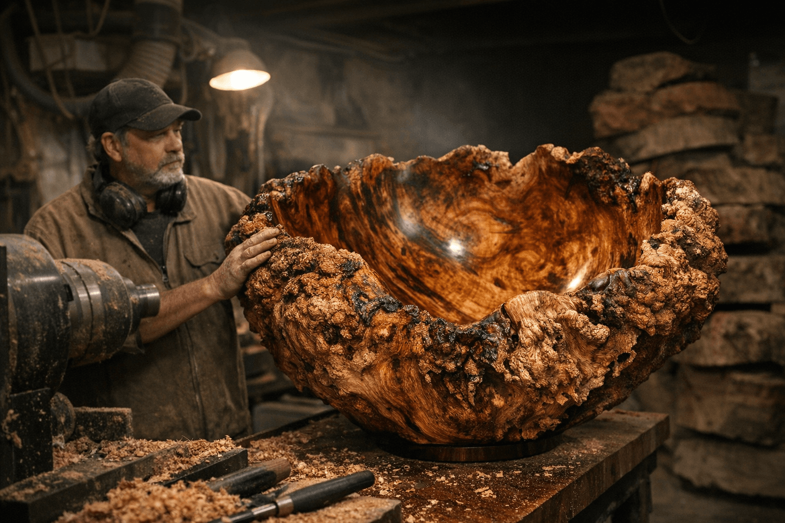 Turner Transforms Massive Mallee Burl Into a Showstopping Finished Piece
