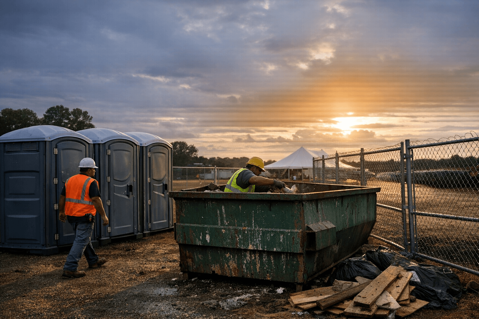Countrywide Rental Brings Portable Restrooms, Dumpsters, Fencing to Autaugaville