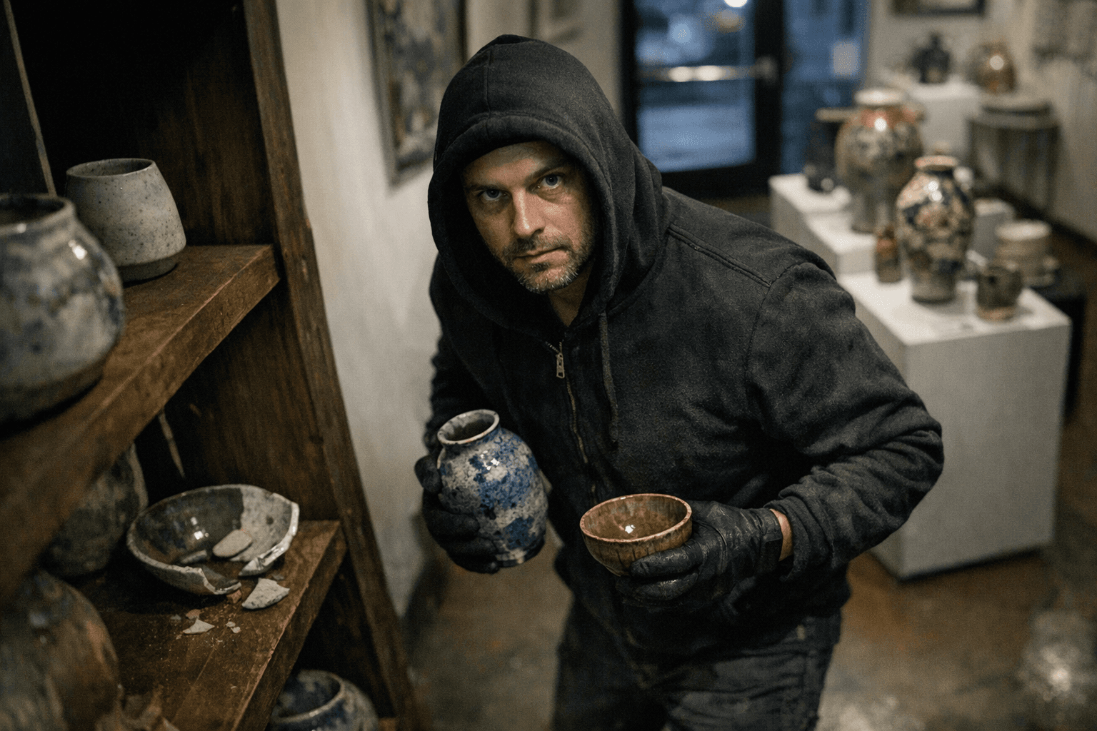 Ferndale Art Gallery Seeks Help Identifying Suspect Who Stole Ceramics on Camera