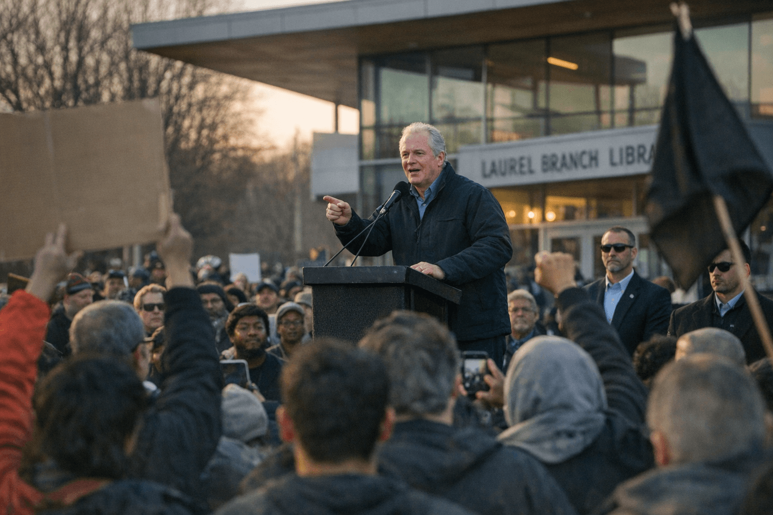 Laurel Residents Join Nationwide No Kings March, Sen. Van Hollen to Speak