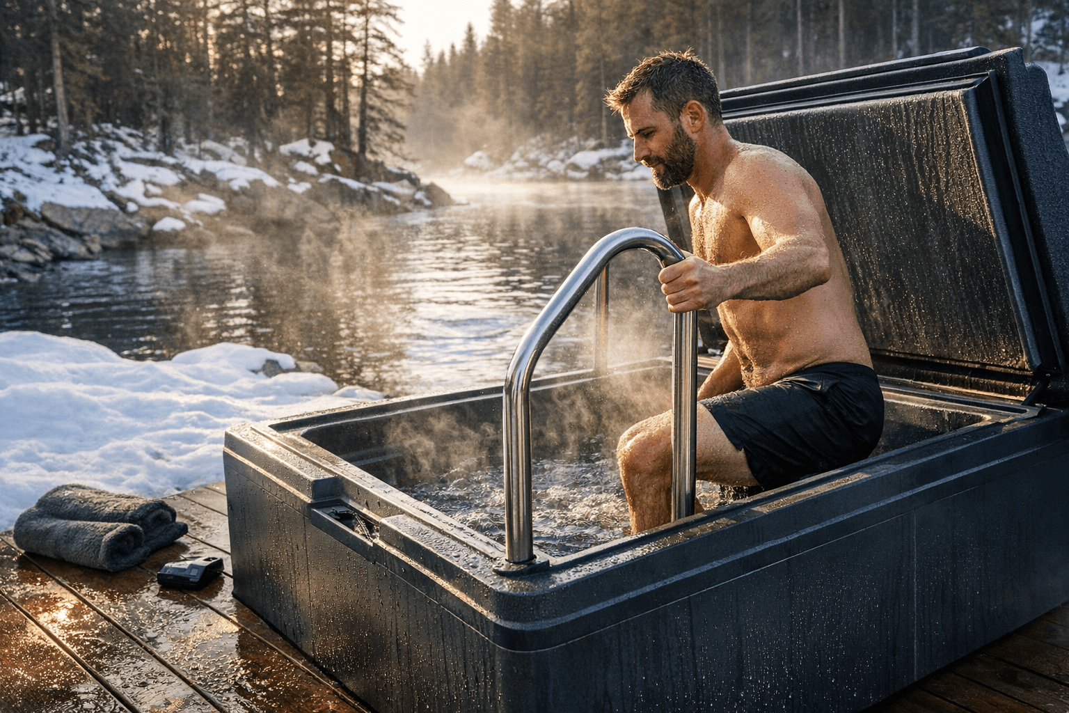 Nordic Wave Viking Hybrid Brings Step-In Access to Ice-Free Cold Plunging