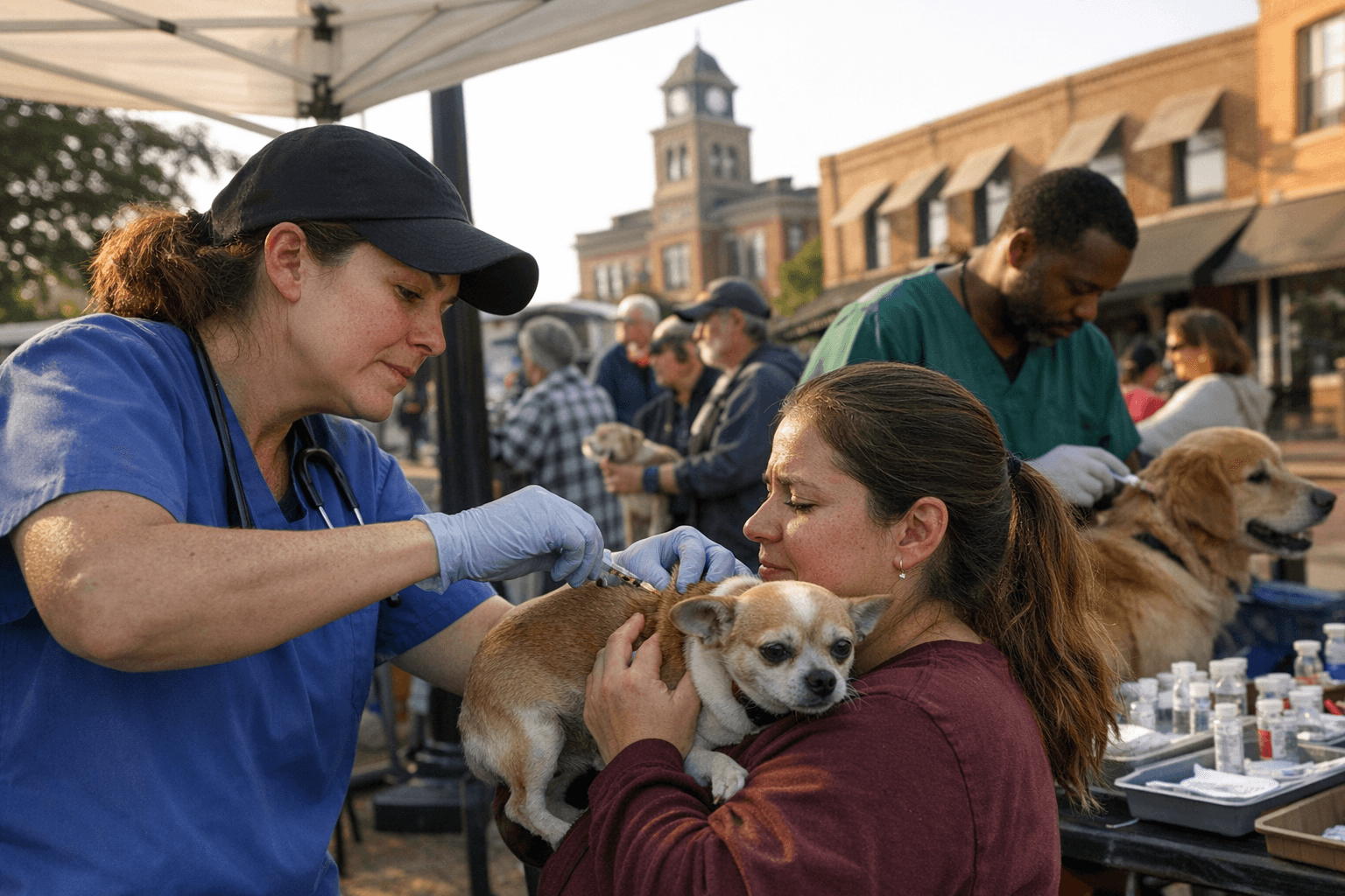 Carrollton's Free Paws on the Square Offers Pet Vaccines, Microchipping in April