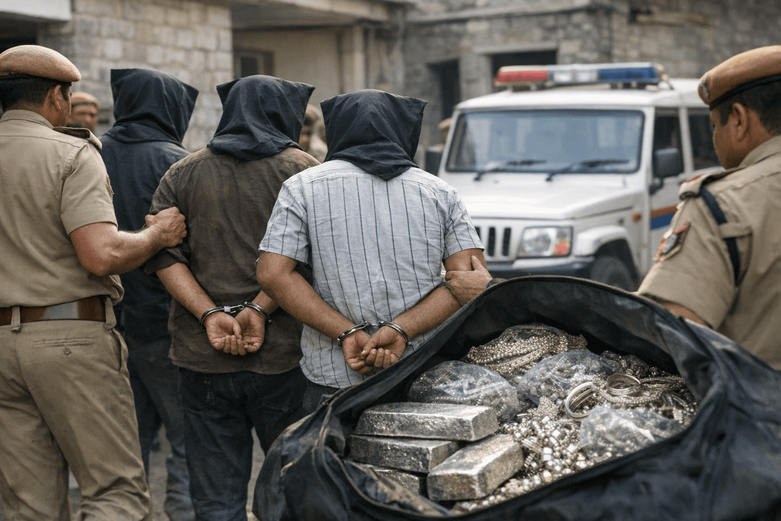 Udaipur Police Arrest Three Suspects in ₹1.8 Crore Jewellery Heist