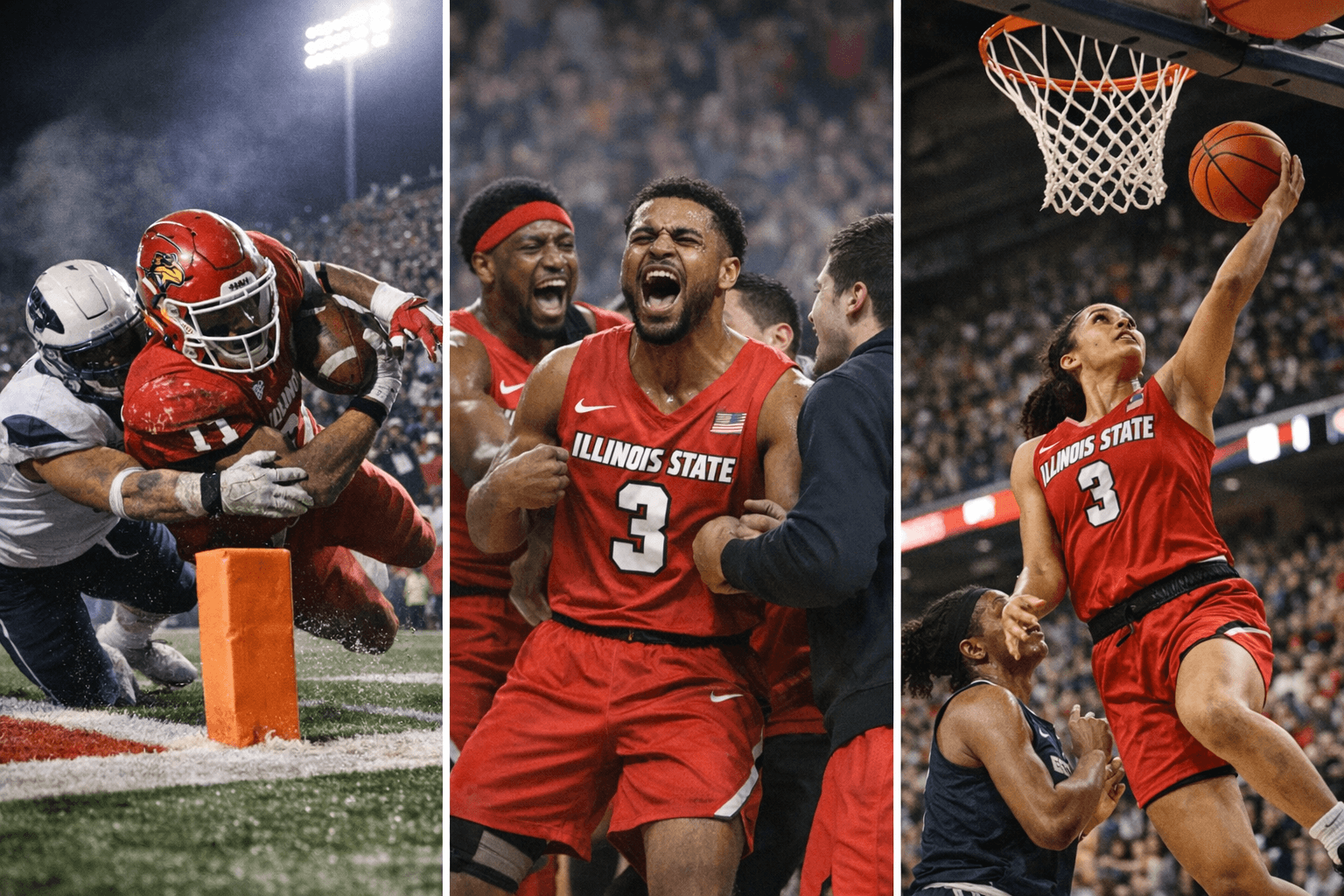 Illinois State Makes D1 History with Semifinals in FCS Football, MBB, WBB